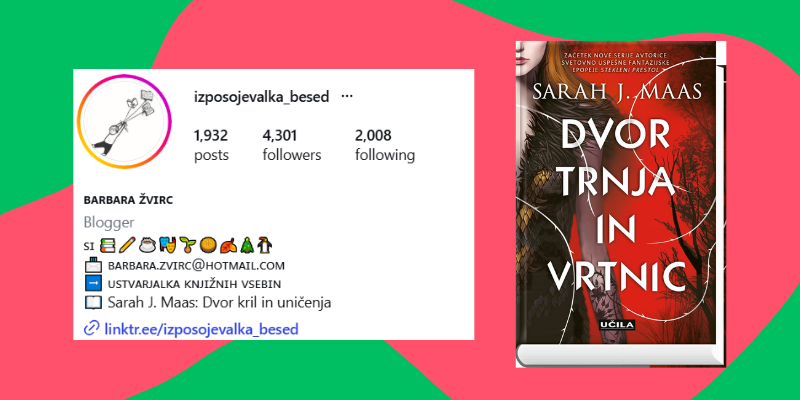 Dvor trnja in vrtnic, ideja za branje